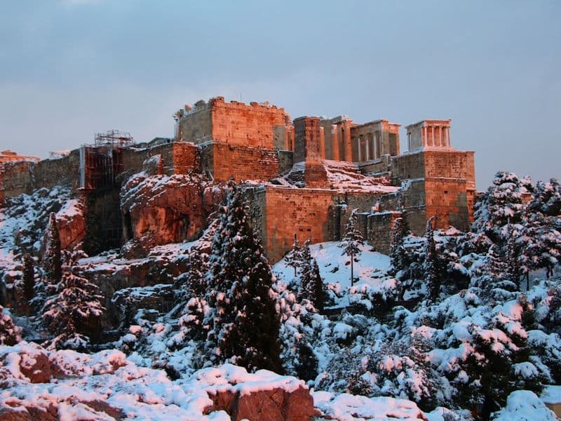 A Mild Winter Wonderland Christmas in Athens